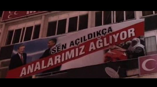 aydın mhp il binası pankart